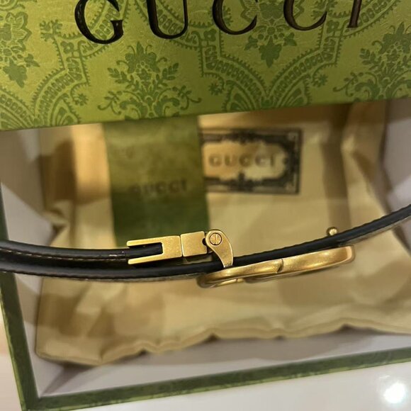Gucci Double G Reversible Belt Sz 90cm - Picture 5 of 6